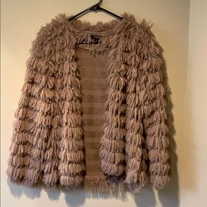 Dusty Pink Fur Coat